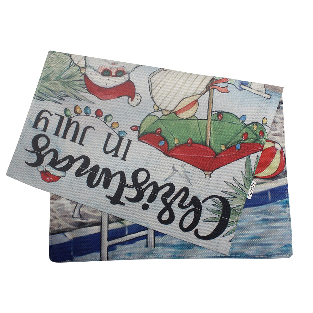 Guoofu Cloth flags Christmas party flag, double-sided camping atmosphere flag