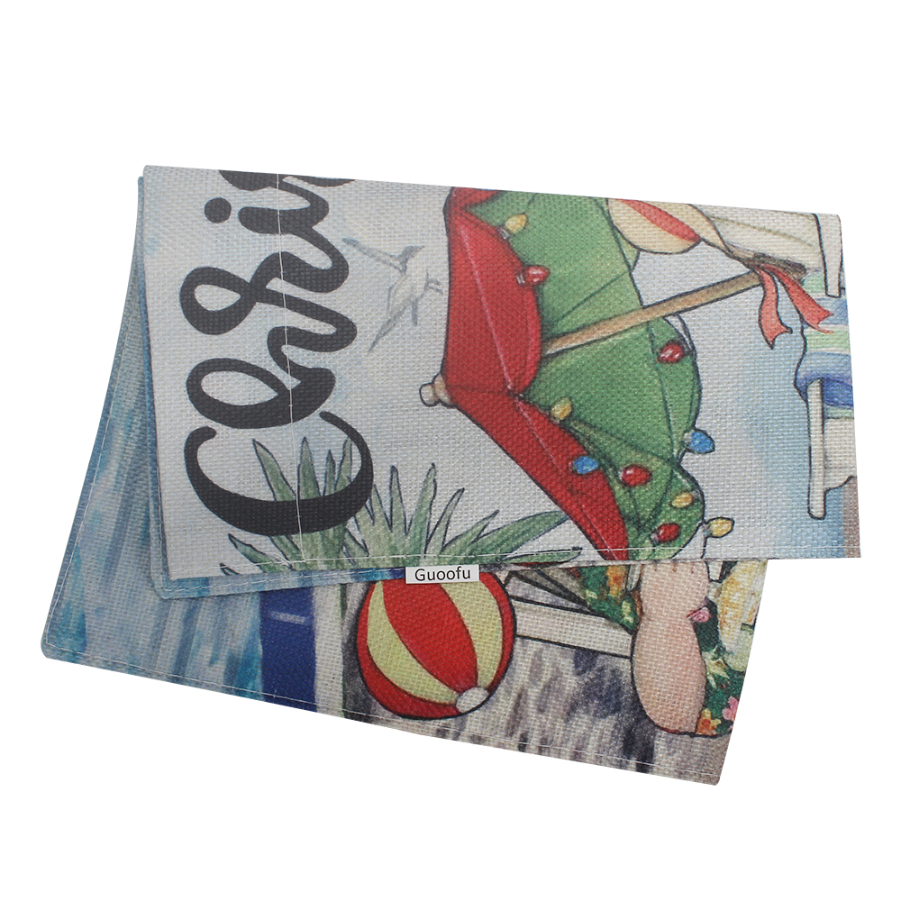 Guoofu Cloth flags Christmas party flag, double-sided camping atmosphere flag
