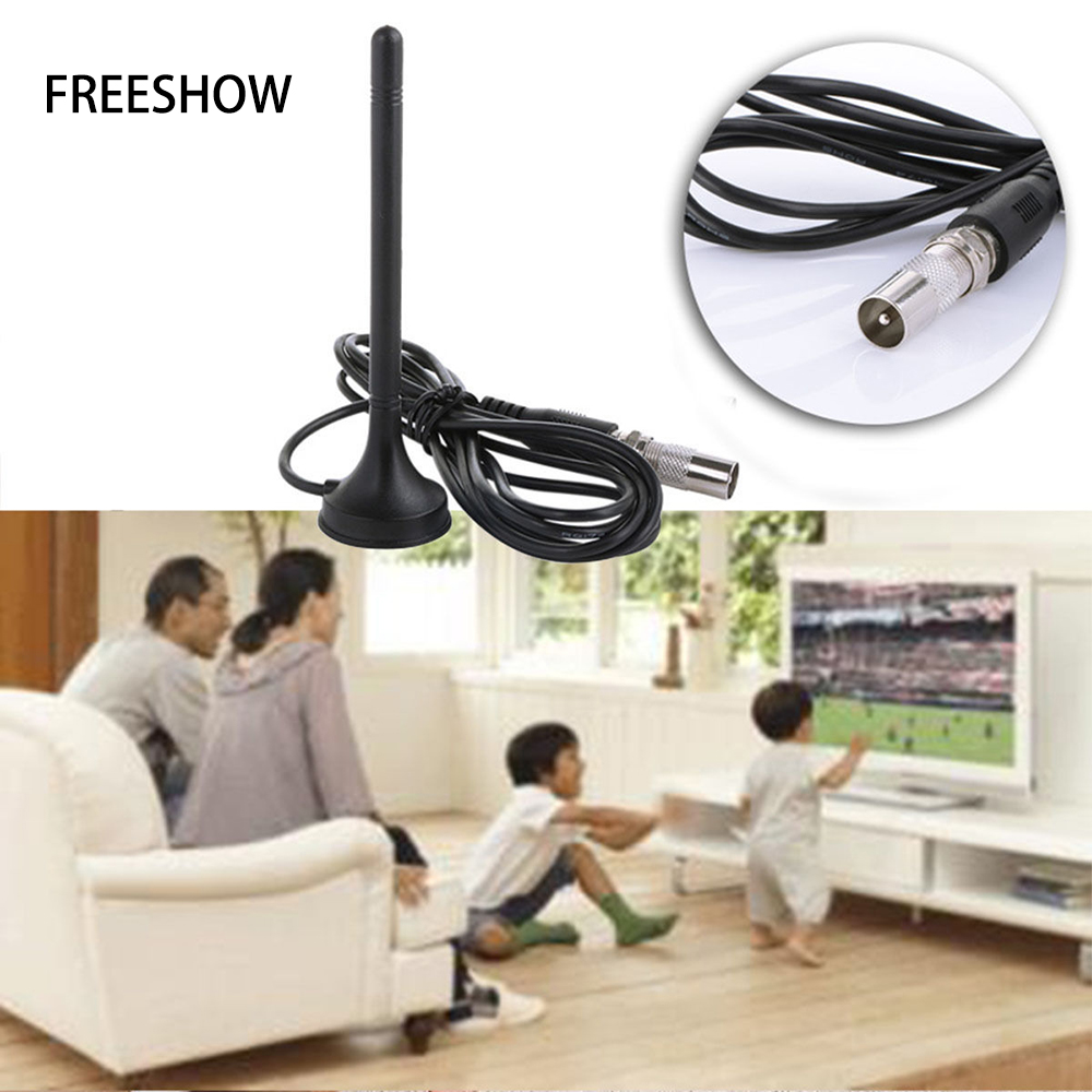 FREESHOW DVB-T High-Gain Portable Indoor/Outdoor TV Aerial with Magnetic Base & Long Coaxial Cable for Home, Apartment, or RV,TV Aerial With 1080P Support for VHF/UHF Signals