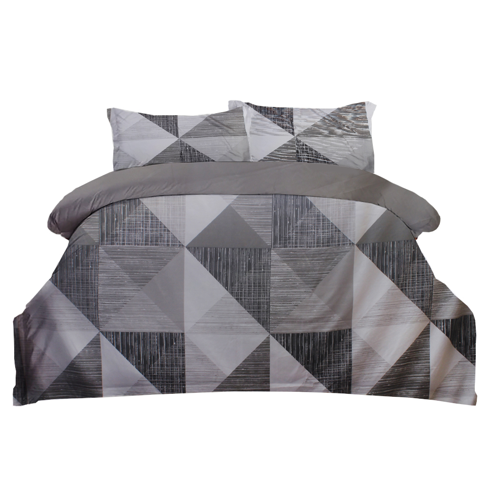 CotComf Covers for quilts Home Furnishing, bedding, three piece set, geometric pattern fabric, soft and comfortable