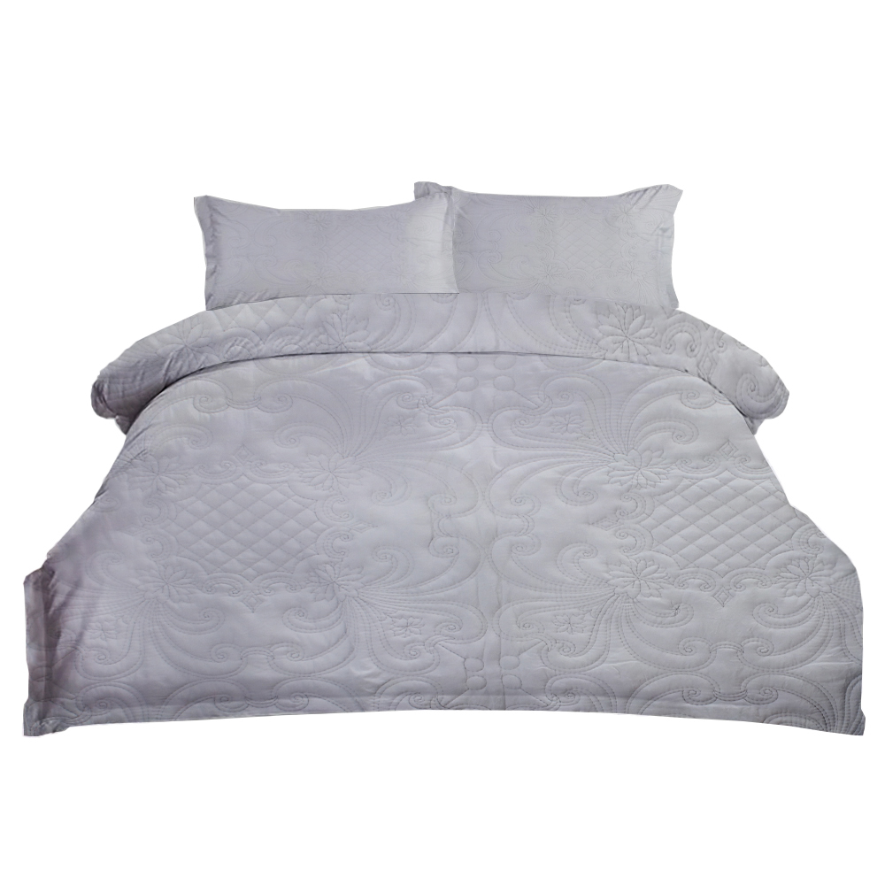 CotComf Quilts Pure cotton washed cotton plain color summer cool blanket with three-dimensional carved pattern, lightweight, comfortable and breathable