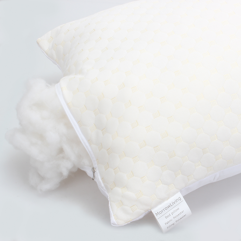 MorrowLiving Bed pillows Home Bedding 20x30 Inches, 2 Pack Pure Cotton Pillows Soft, High Resilience, Comfortable, Breathable