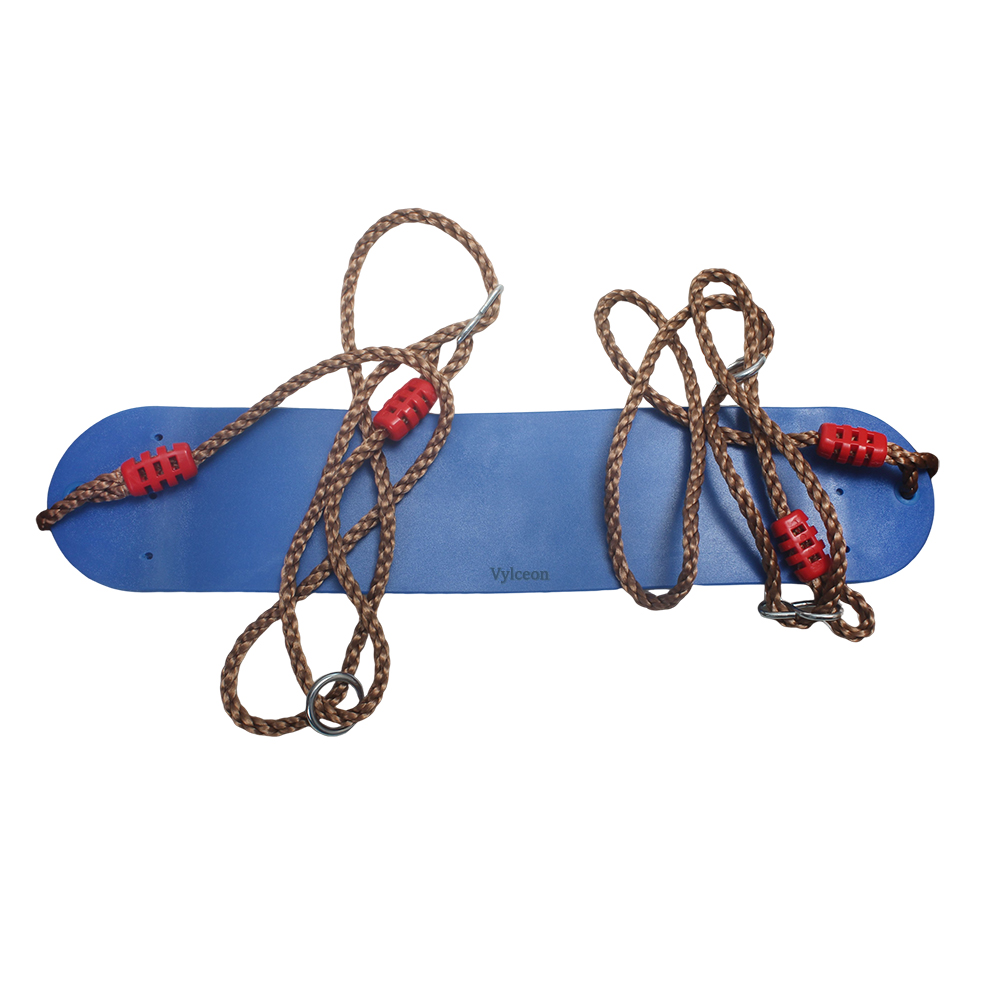 Vylceon Comfortable & Safe Blue Curved Swings for Kids & Adults - Easy Install Tree Swings for Outdoor Family Fun