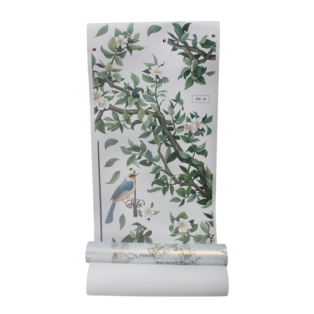 FIVADAN Wall Decals,Nature-Inspired Wall Stickers - Removable Floral & Bird Wall Decals for Nursery, Kids Room & Home Decoration