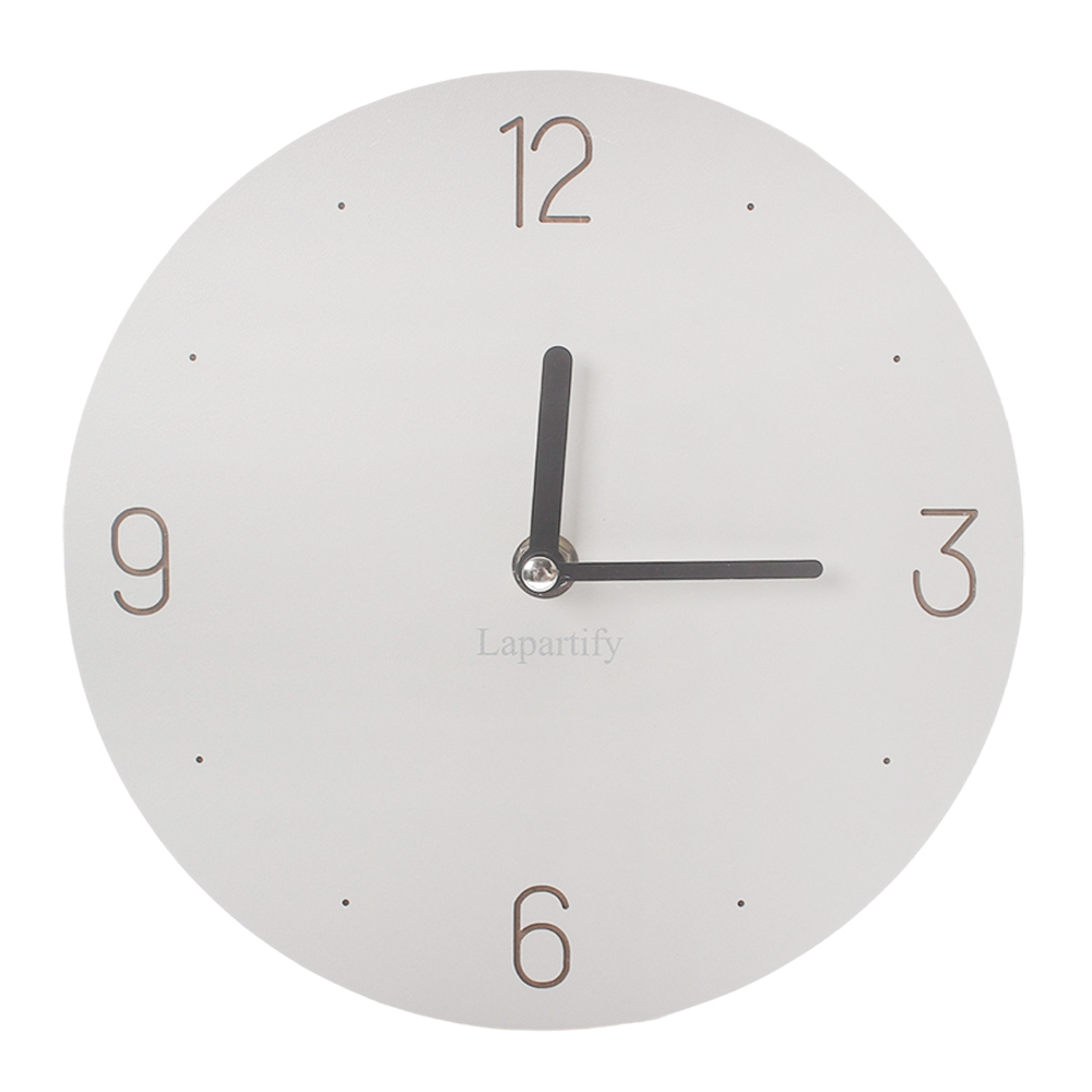 Lapartify Decorative Wall Clocks, Perfect for Kitchen, Dining Room, or Study - 12-inch White Dial with Large Numbers, Silent Sweep Movement
