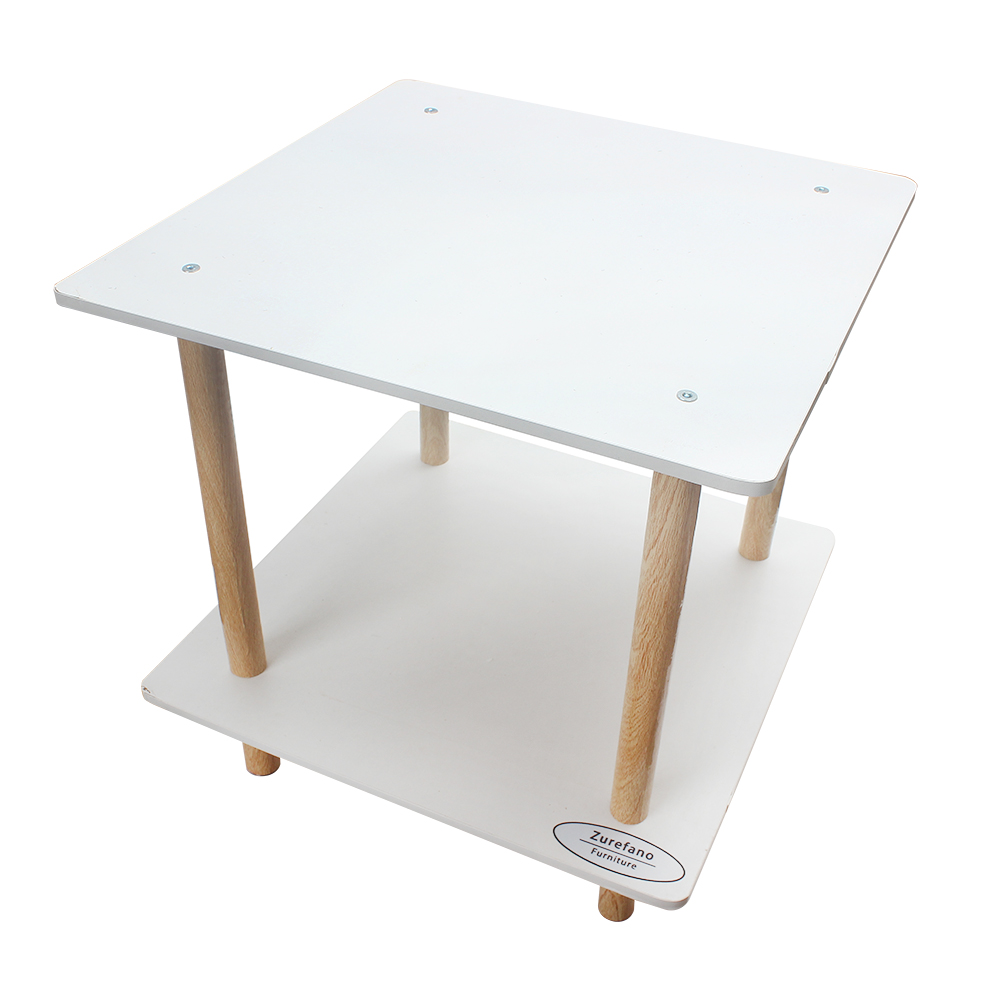 Zurefano Versatile Zurefano Square Accent Table – Easy Assembly Nightstand/Coffee Table, Perfect for Home Office Furniture