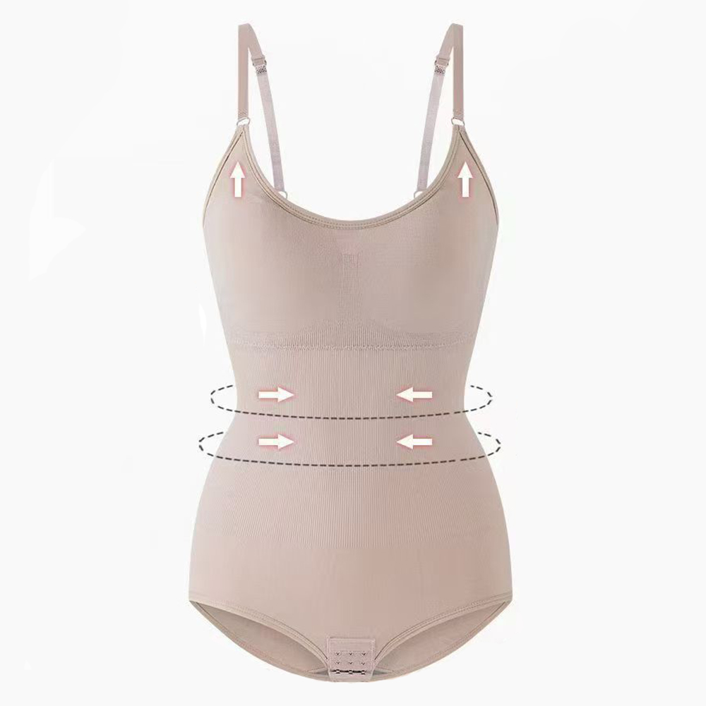 Beccis Comfortable Firm Control Compression Garment - Seamless Bodysuit for Waist & Thigh Sculpting