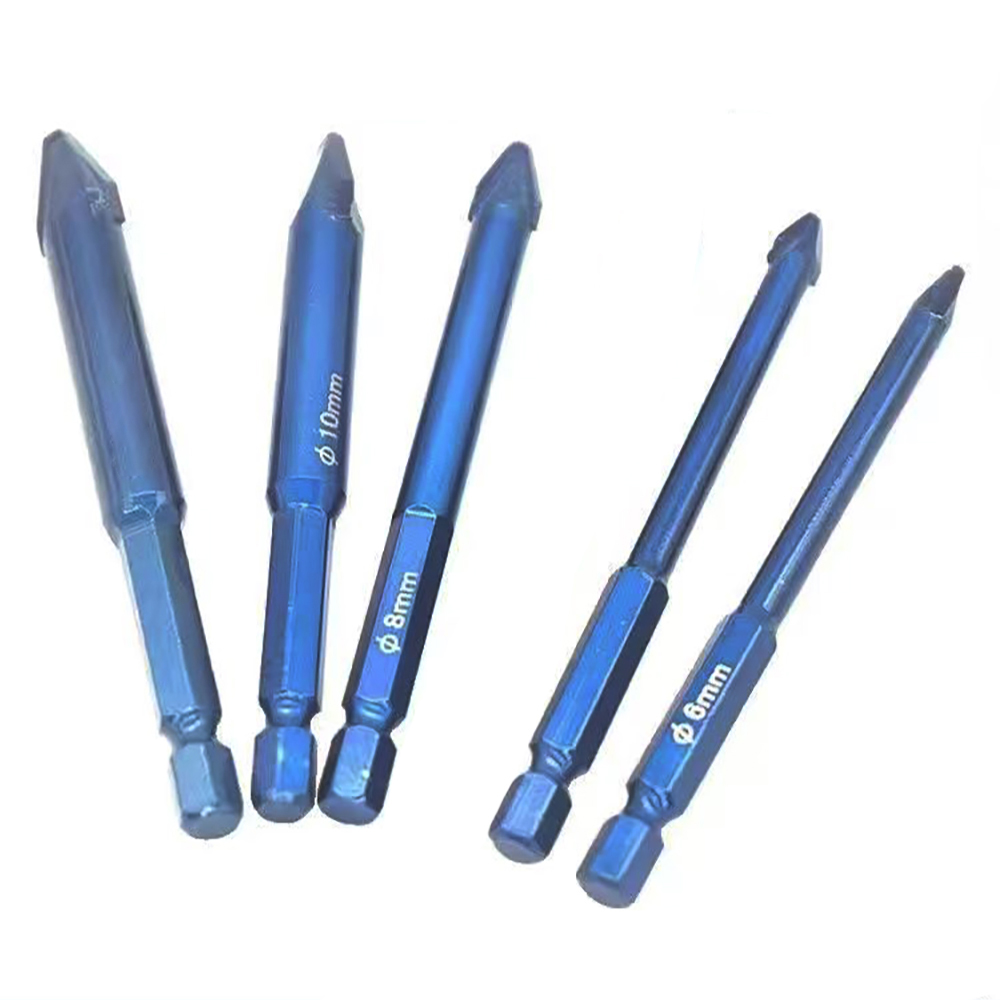 JUSTINLAU Precision Glass & Tile Bits for Power Drills, Durable Tungsten Carbide Tip for Smooth Drilling in Showers, Aquariums & Walls