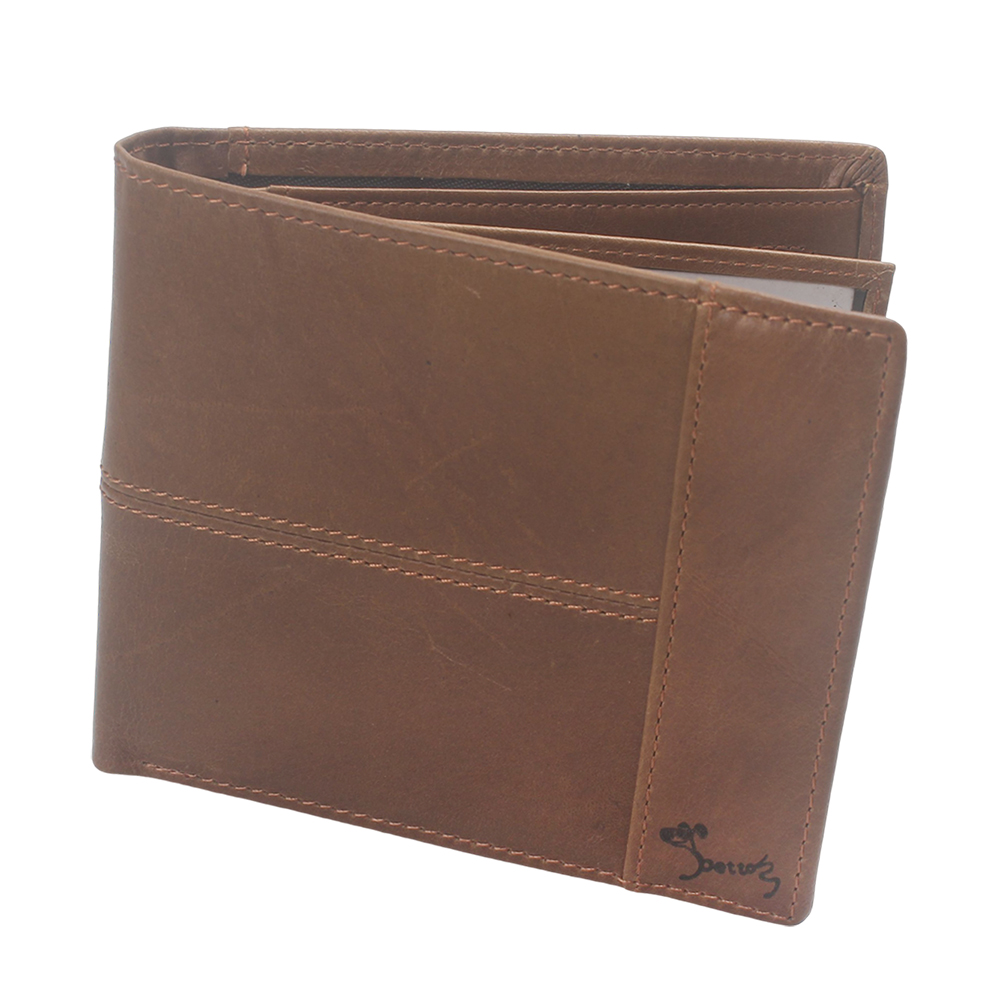 PETTOM Classic Brown Leather Wallets for Men - Compact Design Perfect for Travel & Business