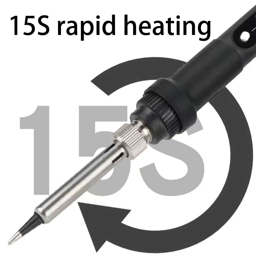 Blanerra 908S 80W Electric Soldering Irons with Adjustable Temperature Digital Display, Quick Heating Solder Gun Kit for Electronics DIY and Circuit Board Repair.