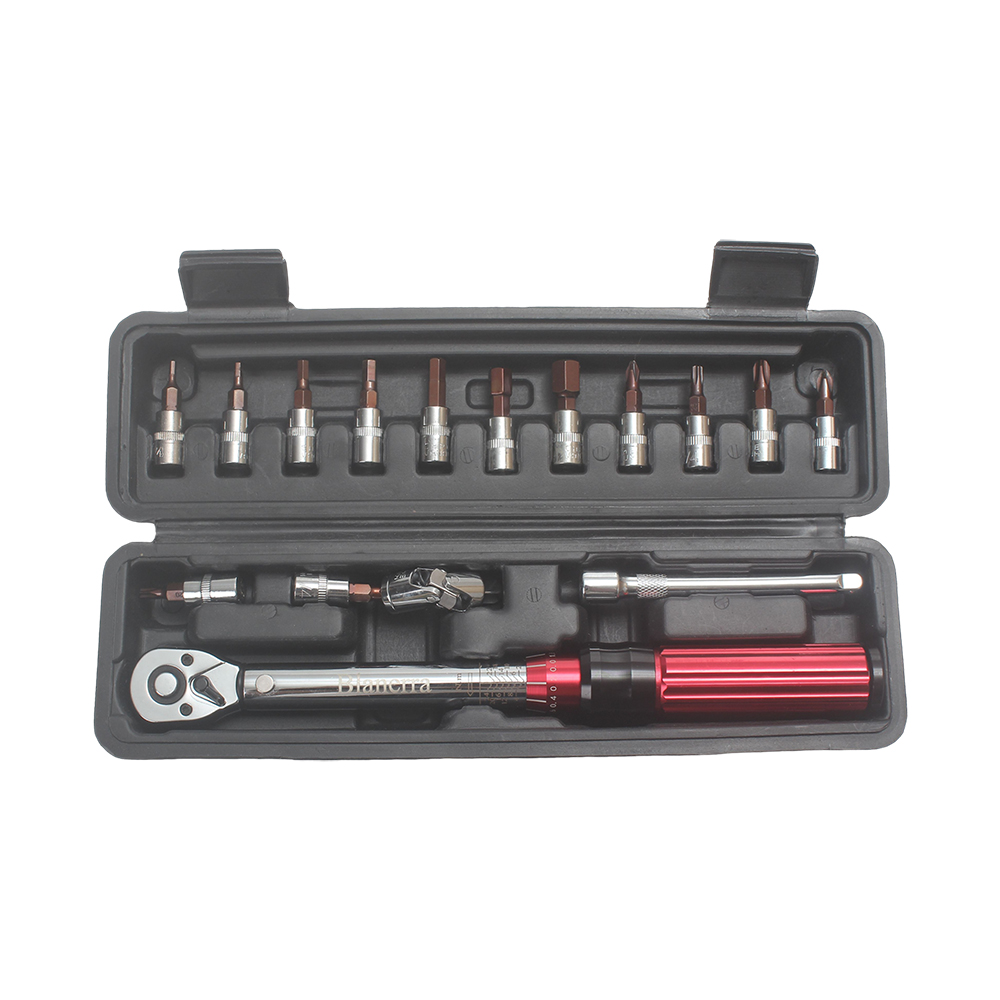Blanerra Micro Adjustable Torque Screwdriver Kit, Hand-operated Ratchet Wrenches Precision Tool for Scope Mounting, Low Range Click Wrench Set for Firearm and Gunsmithing