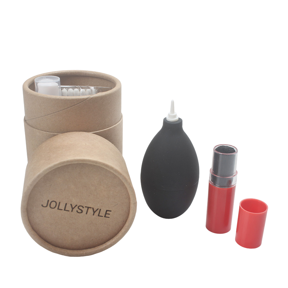 JOLLYSTYLE All-in-One Photography Accessory Kit Camera Lens Cleaning Kits Comprised of a Brush and also Including Wipes and a Liquid Solution, Complete with Blower and Swabs for Professional DSLR/Mirrorless Maintenance