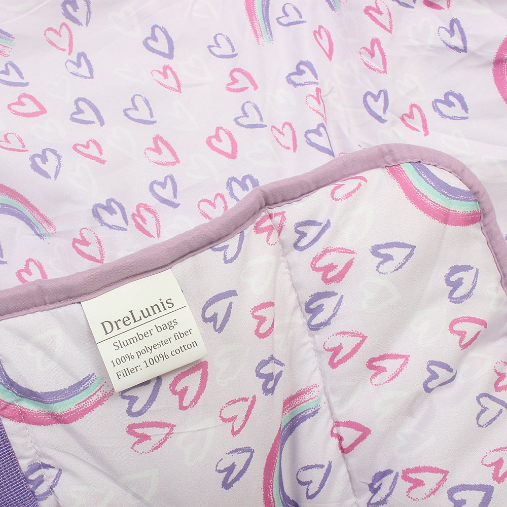 DreLunis Children's Portable Slumber Bag for Naps & Play | Lightweight Toddler Sleeping Mat with Carrying Handle | Perfect for School & Home