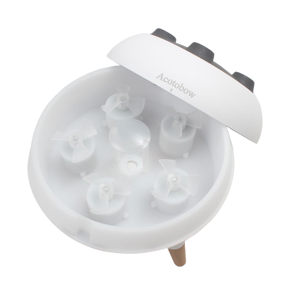 Acotobow USB Portable Humidifiers, Silent Aroma Diffuser with Colorful LED Light, for Car, Travel, Personal Space, Air Quality