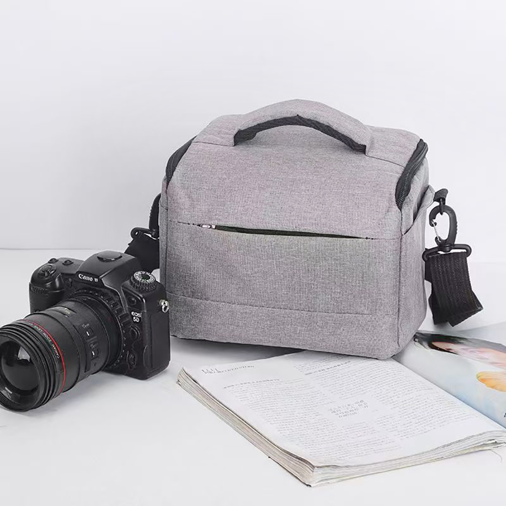 YarConalis Durable DSLR Camera Shoulder Bag with Adjustable Dividers - Travel Case for Cameras & Photographic Equipment, Lenses, Flashes & Accessories