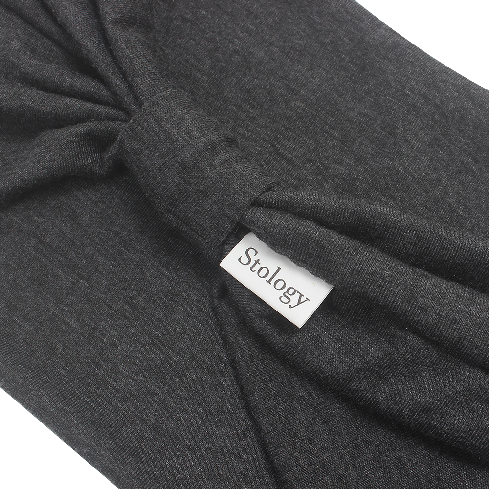 Stology Soft & Stretchy Turban Head Wraps for Women - Non-Slip Turban Hairband for Yoga, Workout and Everyday Wear