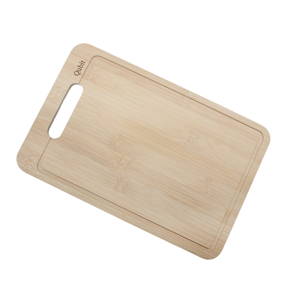 Qubit Durable Qubit Bamboo Cutting Boards for Kitchen, Reversible Non-Slip Design, Perfect for Everyday Cooking & Meal Preparation