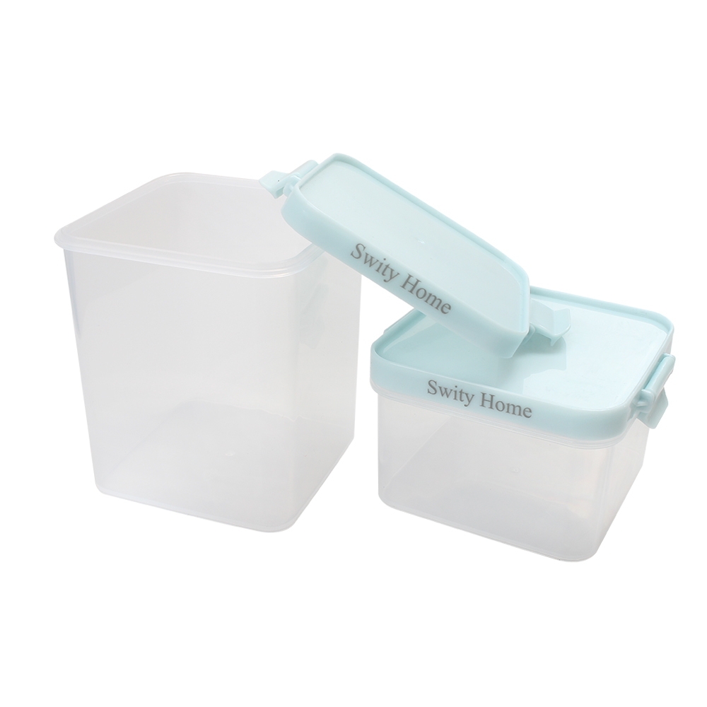 Swity Home 2-Piece Multi-Size Canister Set - Durable Containers for household or kitchen use, Keeps Food Fresh, Perfect for Snacks, Pasta, Baking Supplies, and Fridge Storage