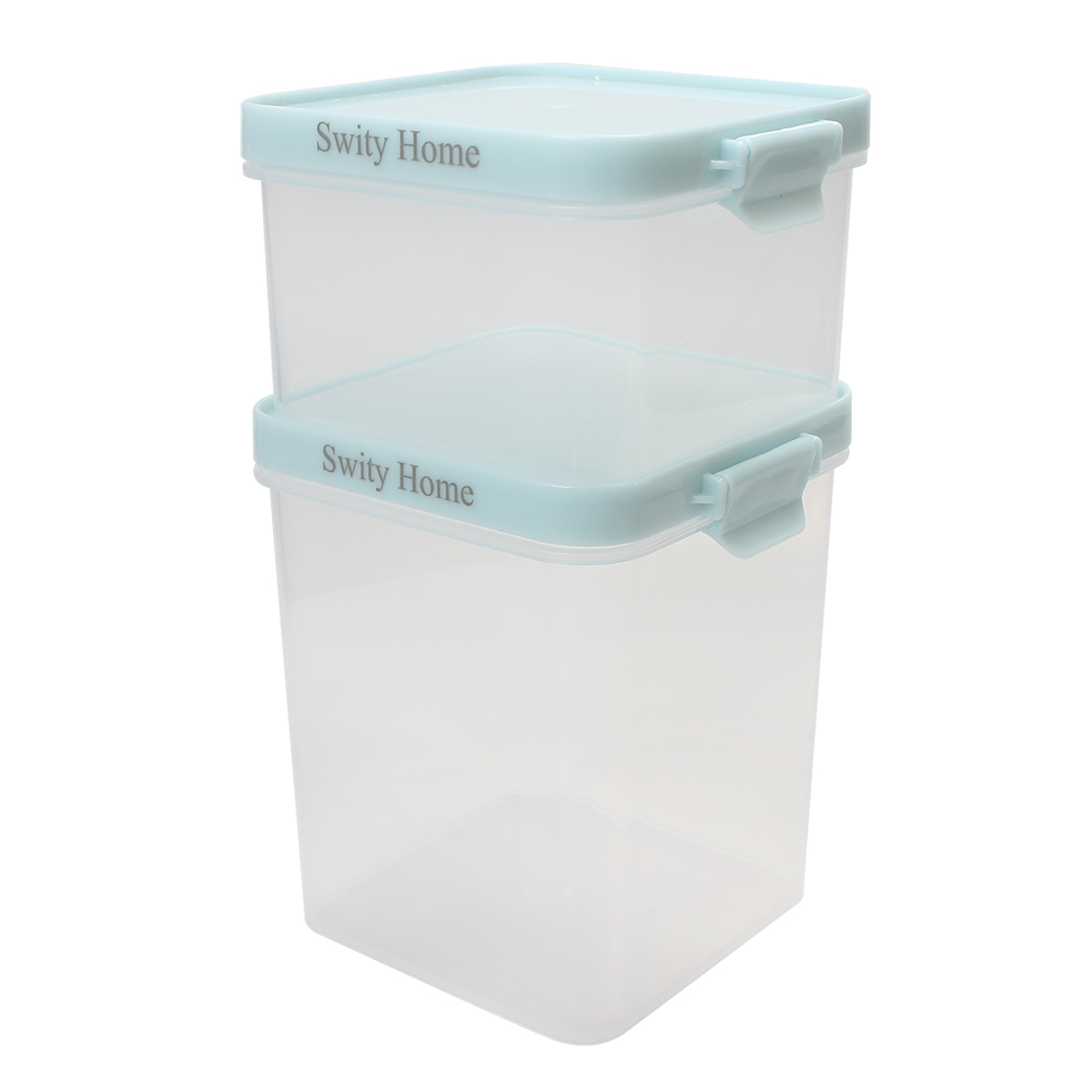 Swity Home 2-Piece Multi-Size Canister Set - Durable Containers for household or kitchen use, Keeps Food Fresh, Perfect for Snacks, Pasta, Baking Supplies, and Fridge Storage