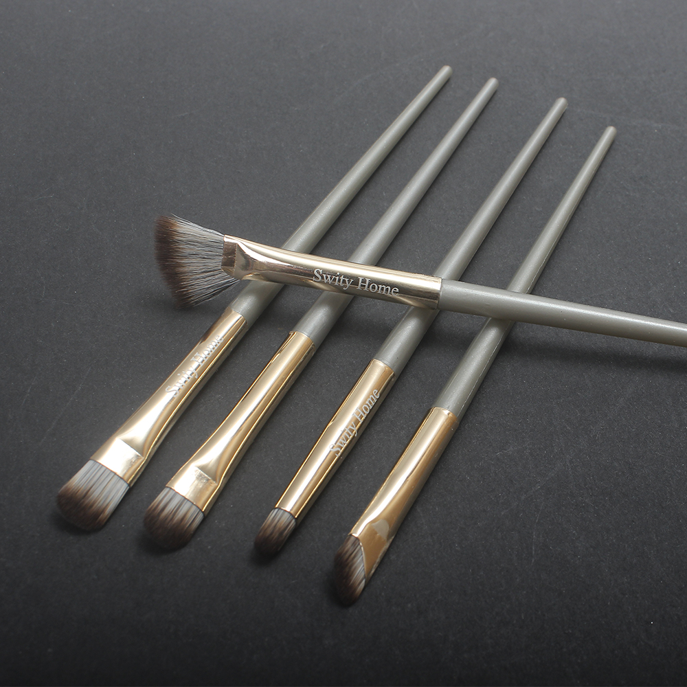 Swity Home 5 Pcs Professional Eye Makeup Brush Set - Essential Make-up brushes for Eyeshadow, Eyeliner & Blending - Perfect for Daily Use & Travel