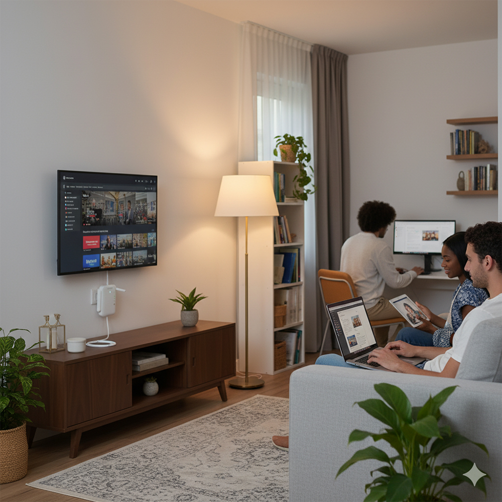 dnjvnd Computer Hardware, Namely, Wireless Network Repeater: dnjvnd WiFi Range Extender for Large Homes, Offices & Outdoor Areas, Universal Compatibility