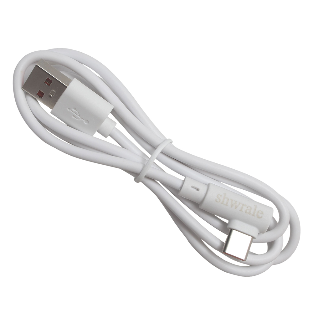 shwrale 6A Flash Charge USB-C Cable for Cell Phones - 90 Degree Right Angle Type C Fast Charging Cord for Gaming & Everyday Use