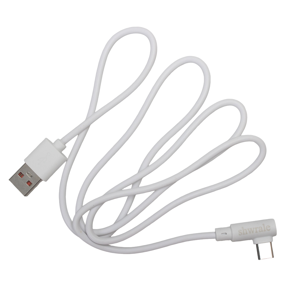 shwrale 6A Flash Charge USB-C Cable for Cell Phones - 90 Degree Right Angle Type C Fast Charging Cord for Gaming & Everyday Use