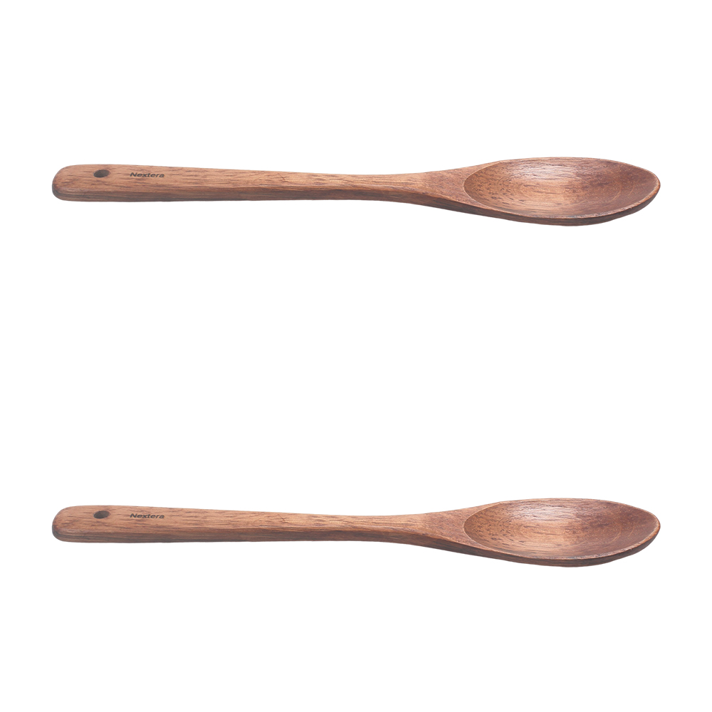 Nextiera Premium Wooden Cooking Tools, Durable Solid Wood Spoons, Suitable for Various Culinary Tasks, Effortless Meal Preparation.