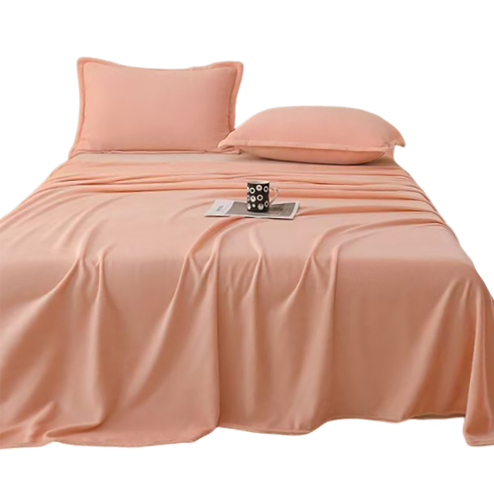 Philo Fun Elegant Pink Bed Linen Blanket - Lightweight & Warm for All Seasons Versatile for Couch, Bed, or Travel - Stylish Home Essentials