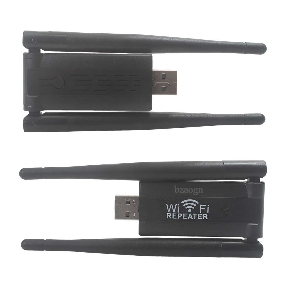 bzaogn USB WiFi Repeater - Wireless Network Extender for Laptops & PCs, 300Mbps Computer Hardware Signal Booster for Home and Office