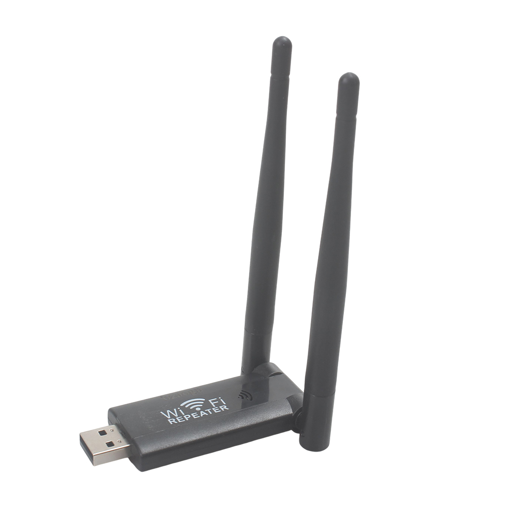 bzaogn USB WiFi Repeater - Wireless Network Extender for Laptops & PCs, 300Mbps Computer Hardware Signal Booster for Home and Office