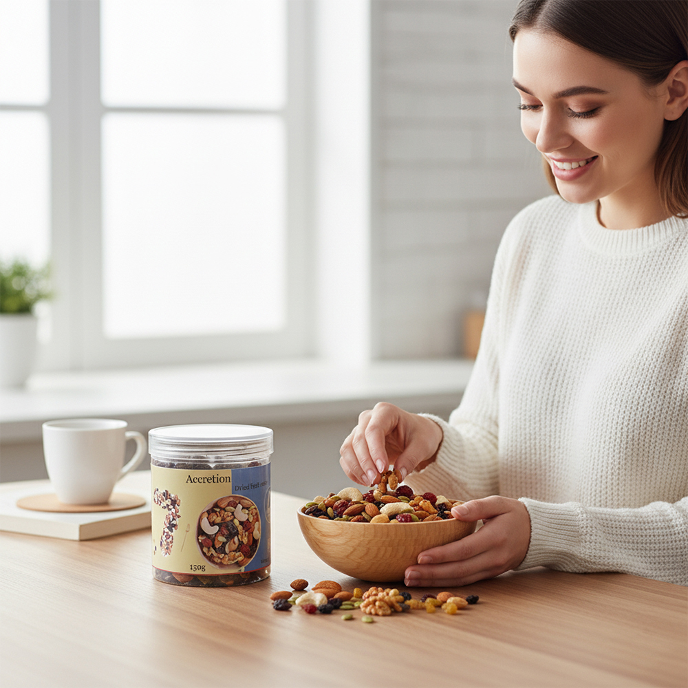 Accretion Nutrient-Rich Dried Fruit & Nut Mix by Accretion, 150g - Ideal for Desk Snacks, Gym Fuel & Family Treat