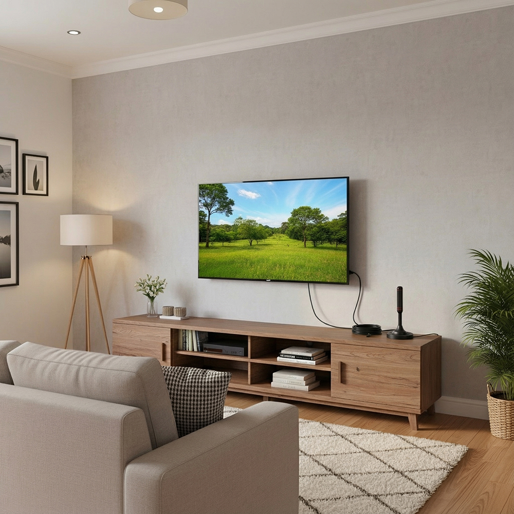 Cpsnge Dual Signal Booster Indoor Television aerials, 16.5FT Long Cable, 4K/1080P HD Compatible, No Cable TV Fees, Universal for All Smart TVs