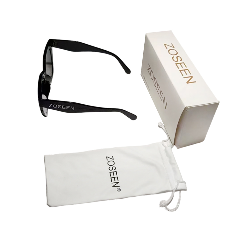 ZOSEEN Chic Black Oversized Sunglasses - UV-Protective Eyewear Great for Beach Vacations, Daily Outings & Driving