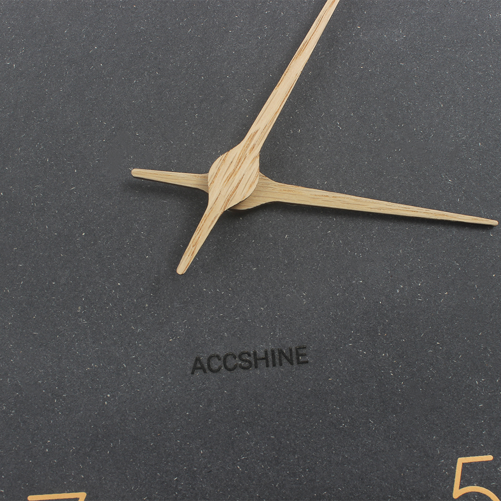 ACCSHINE Modern Wall Clock - Silent Non-Ticking Clocks and Watches for Living Room, Office & Kitchen Decor, Easy to Read Wood Grain Design