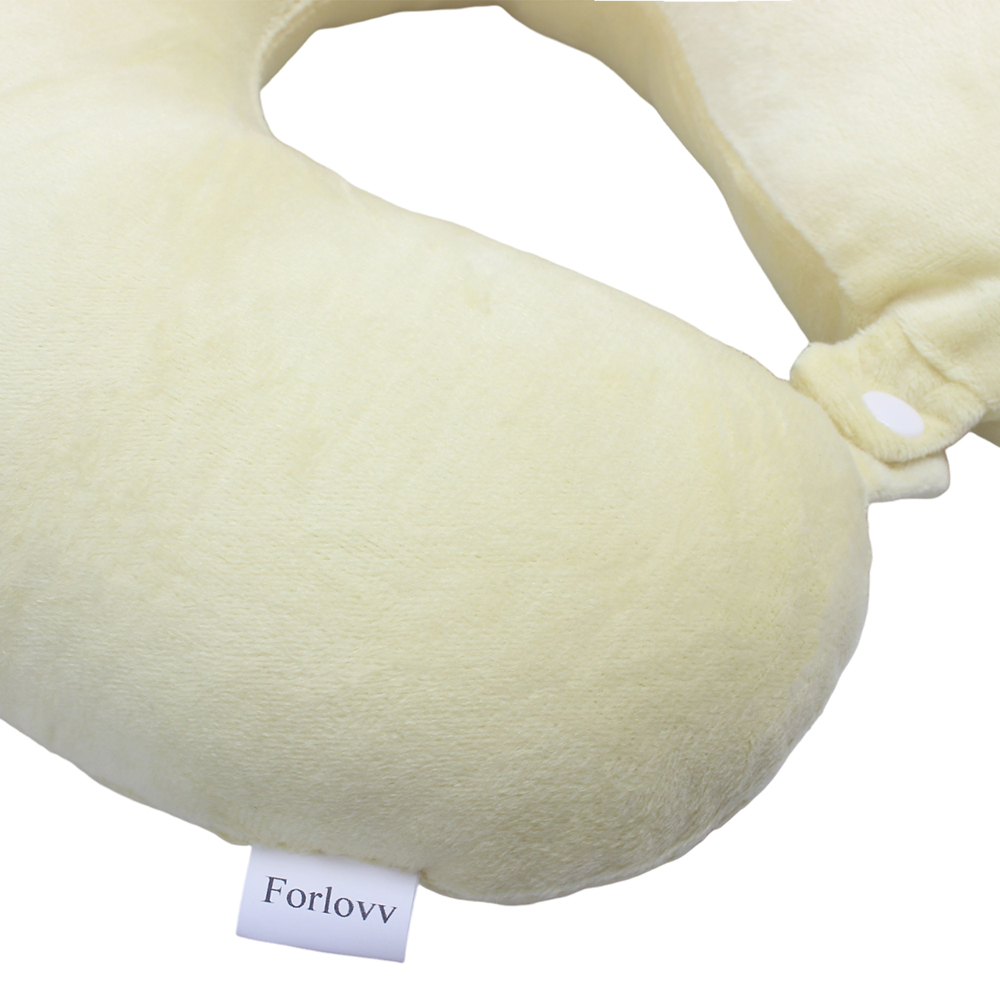 Forlovv Soft & Comfortable Cute Plush U-shaped Pillows - Neck Pillow for Travel, Office, Car & Home Relaxation