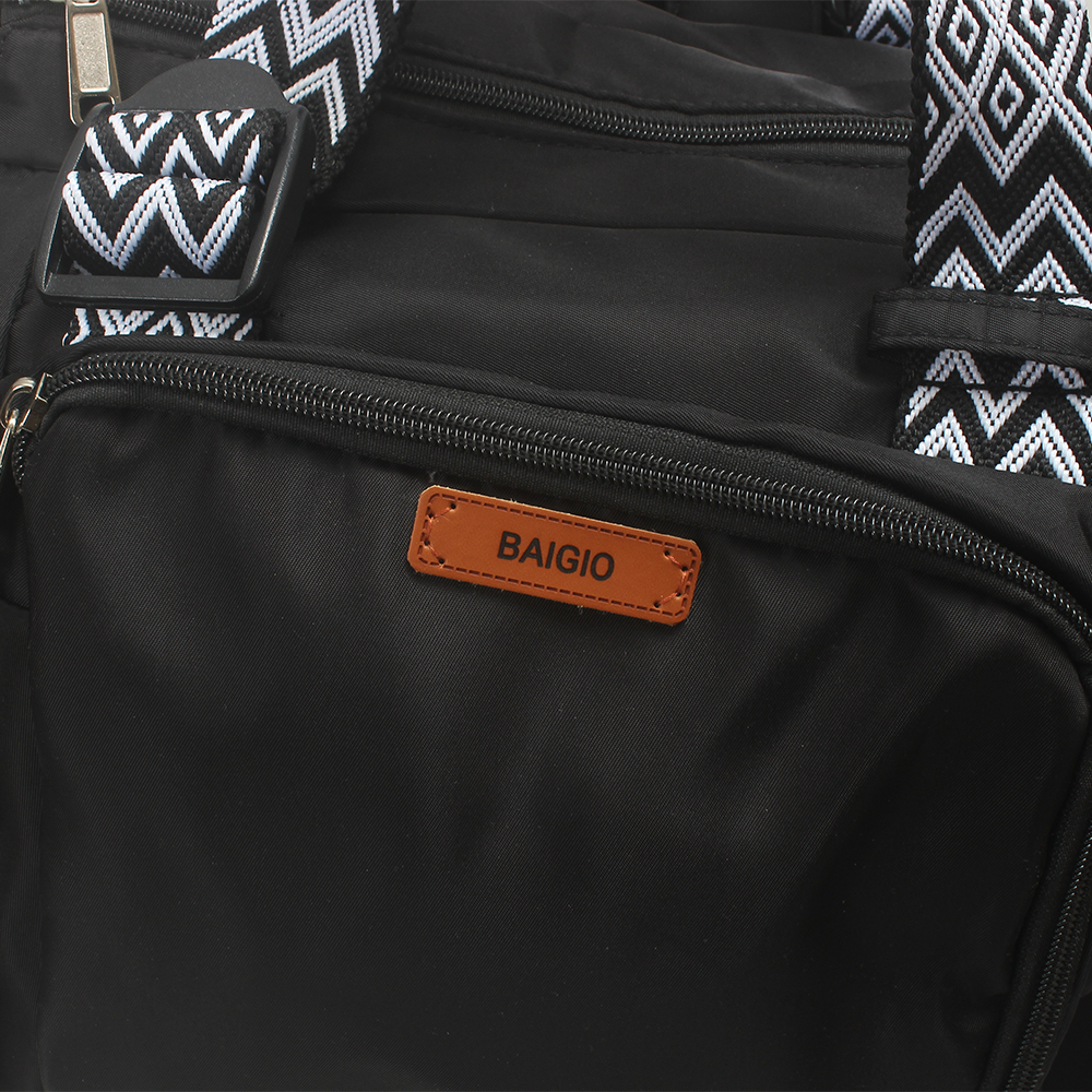 BAIGIO Durable Travel bags Sport Gym Bag, Large Tote with Drawstring Sides for Fitness, Swimming and Sports, Essential Carry-on Bag for Vacation