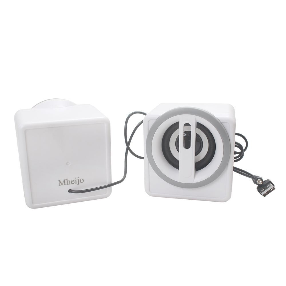 Mheijo Compact Multimedia Wired Loudspeakers, Mheijo Portable Cube Speakers for Laptop and Tablet, USB Powered 3.5mm Audio Jack for Travel and Small Workspace Mheijo Compact Multimedia Wired Loudspeakers, Mheijo Portable Cube Speakers for Laptop and Tablet, USB Powered 3.5mm Audio Jack for Travel and Small Workspace