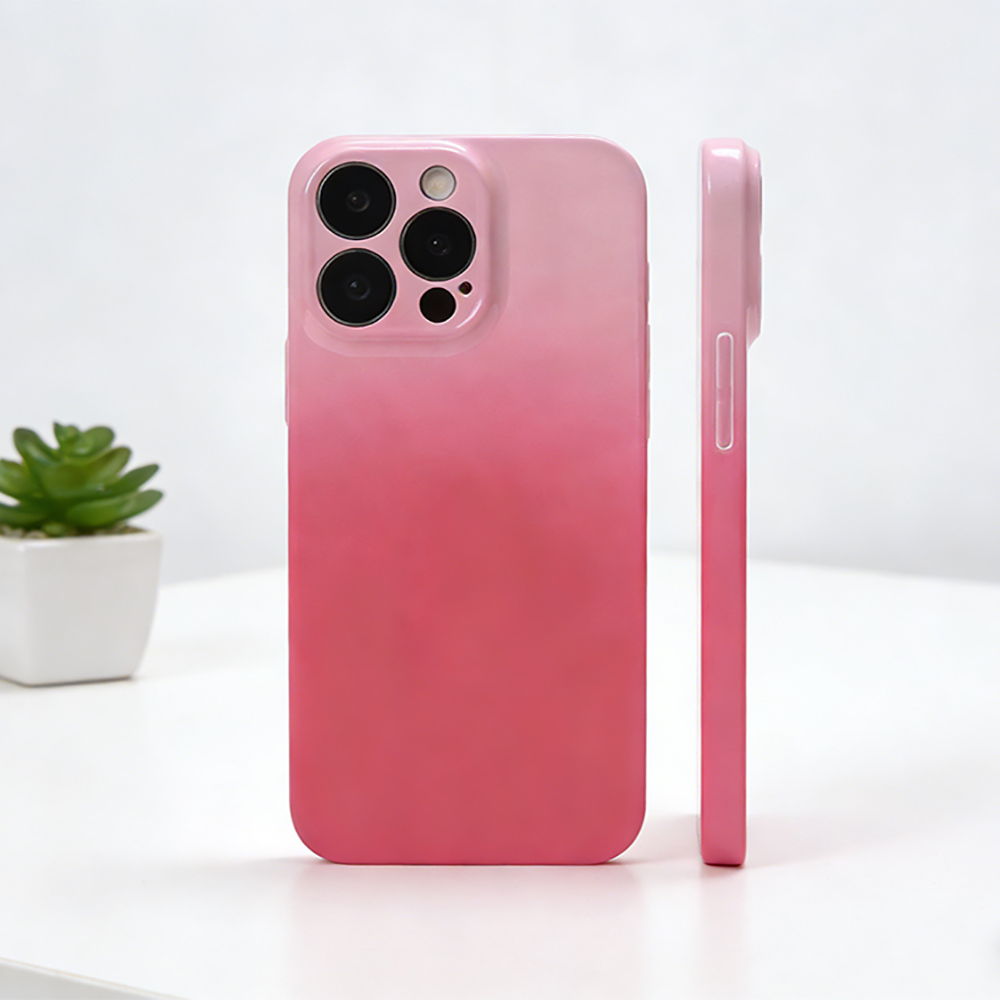 Mheijo iPhone 16 Pro Case Shockproof, Full Body Gradient Pink Protective Cases for smartphones, Durable Anti-Scratch Slim Cover for Travel and Outdoor Adventures