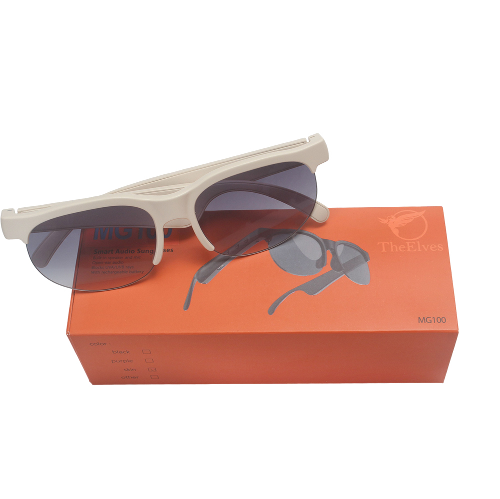 TheElves MG100 Smartglasses with Bluetooth Open Ear Audio, Built-in Mic & Speakers, UVA/UVB Protection Polarized Sunglasses for Cycling, Running, and Outdoor Sports TheElves MG100 Smartglasses with Bluetooth Open Ear Audio, Built-in Mic & Speakers, UVA/UVB Protection Polarized Sunglasses for Cycling, Running, and Outdoor Sports
