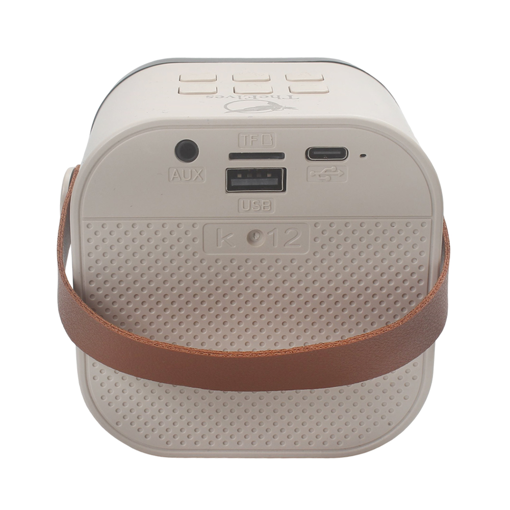 TheElves Portable Bluetooth Loudspeakers with Leather Handle, Mini Wireless Speaker for Outdoor Camping, Picnic, and Travel, Retro Rechargeable Soundbox.