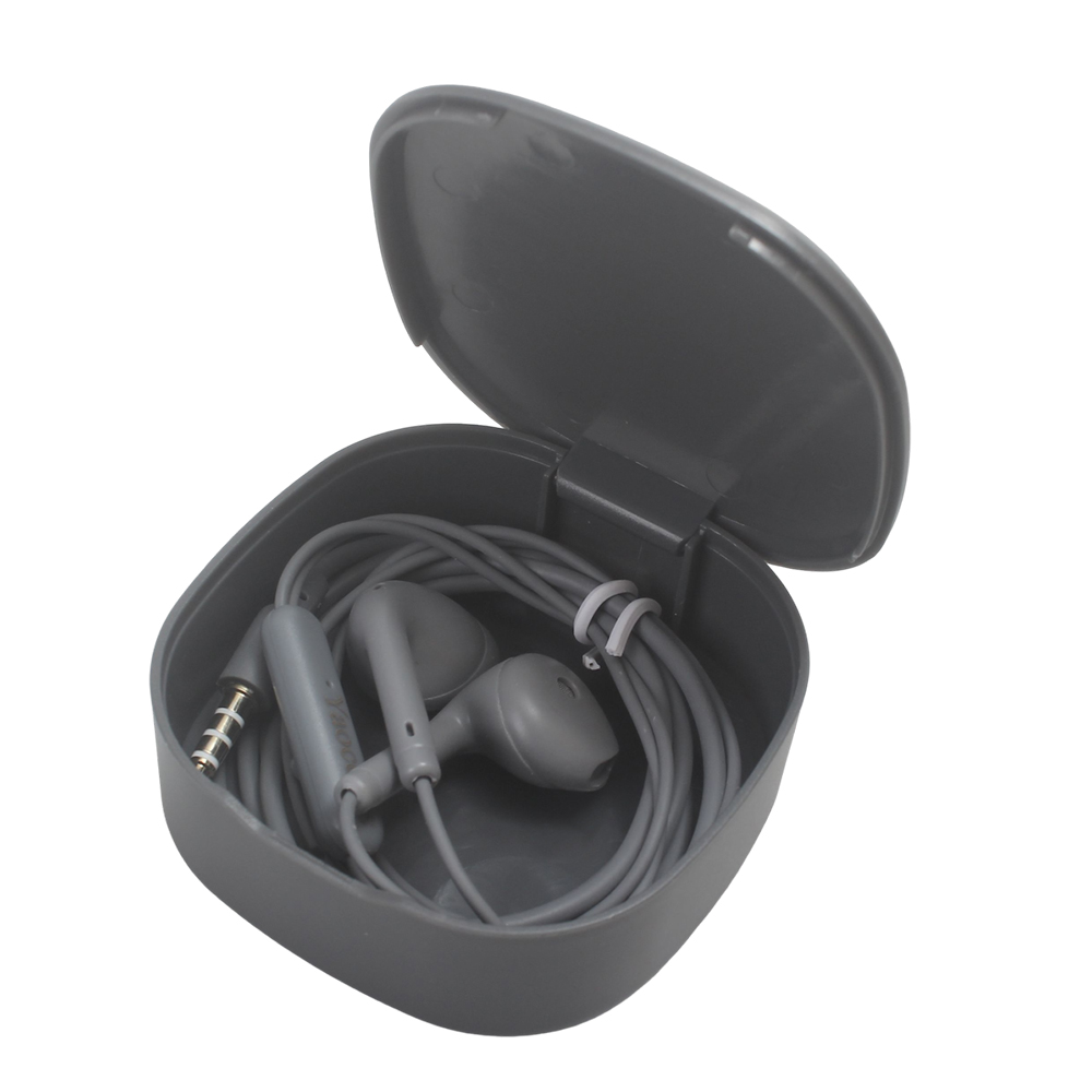 Yaoccess Wired Earphones for cellular telephones with Microphone and Portable Storage Case, Noise Isolating In-Ear Headphones for Commuting, Office, and Daily Music Listening.
