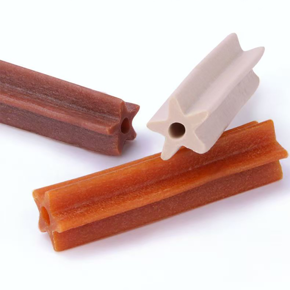 FLIKO Star-Shaped Dog Dental Chews, Edible food for animals for chewing and Teeth Cleaning, Grain-Free Pet Treats for Fresh Breath, Ideal for Daily Oral Hygiene at Home.