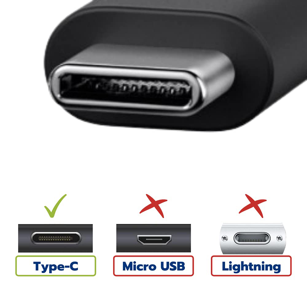 iYuhui USB cables,3A Fast Charging Cable and Data Sync Charger Cable Cord for USB Type-C devices.