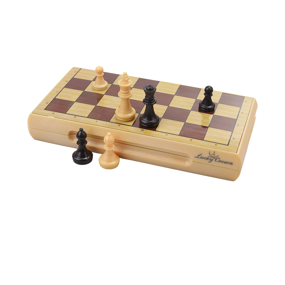 LUCKY CROWN Chess Game, Foldable Board, Magnetic, Portable, Travel Set,Suitable for Kids and adults.
