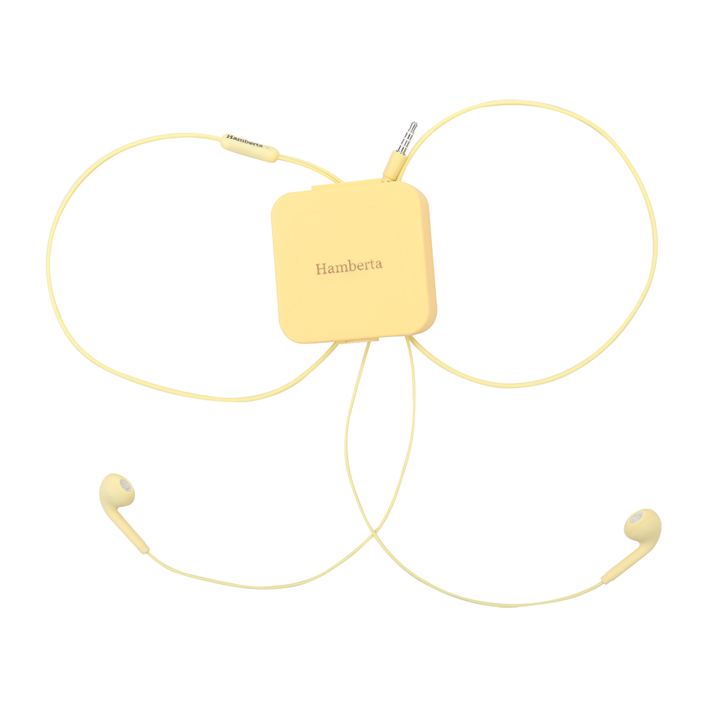 Hamberta Headphones,Wired Earbuds with Microphone&3.5mm Jack,In-Ear Headphones HiFi Stereo for for Phone PC laptop etc.