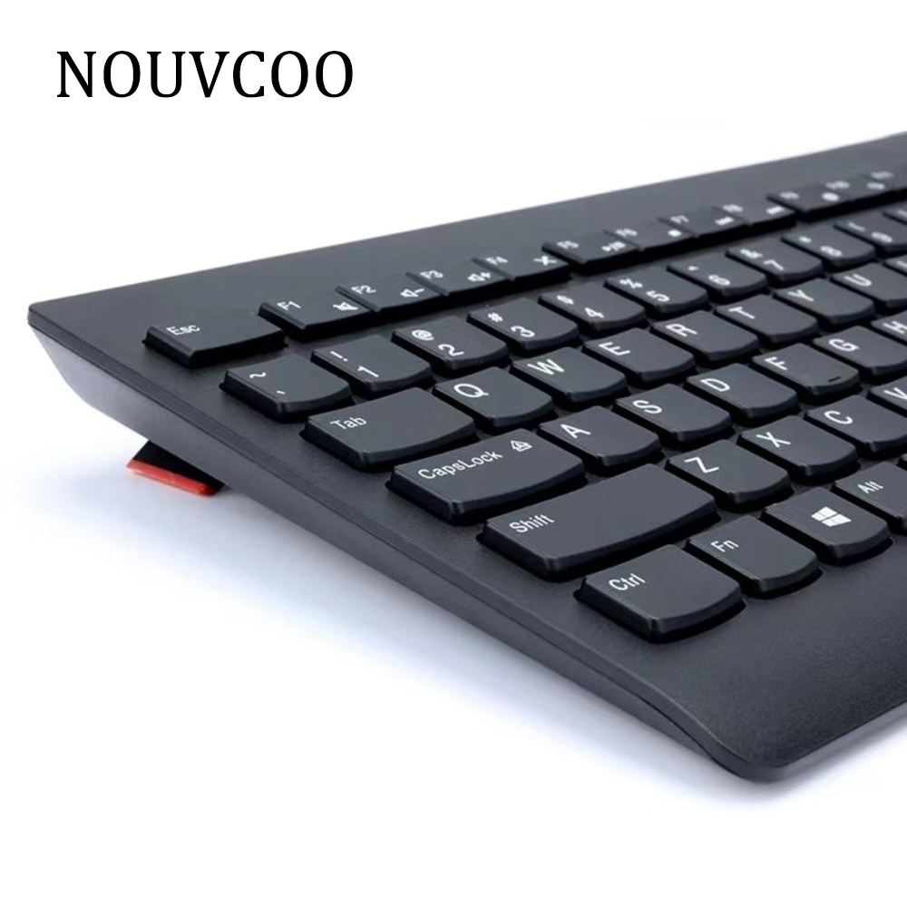 NOUVCOO Computer peripheral devices- keyboard, Slim External Keyboard for Laptop and Desktop, USB wired keyboard for Office and Home.