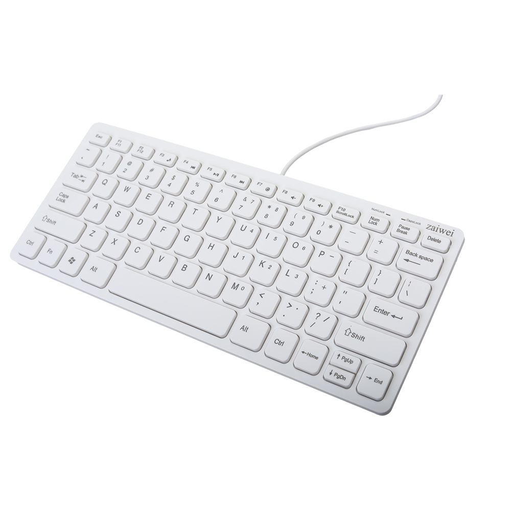 zaiwei Computer keyboard Ultra thin USB interface Office desktop laptop external keyboard